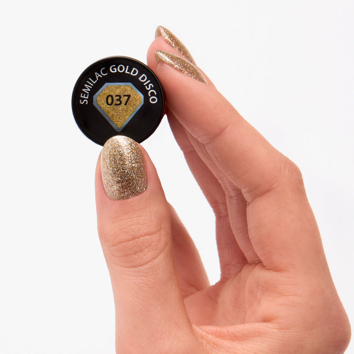 037 Semilac Gold Disco 7ml