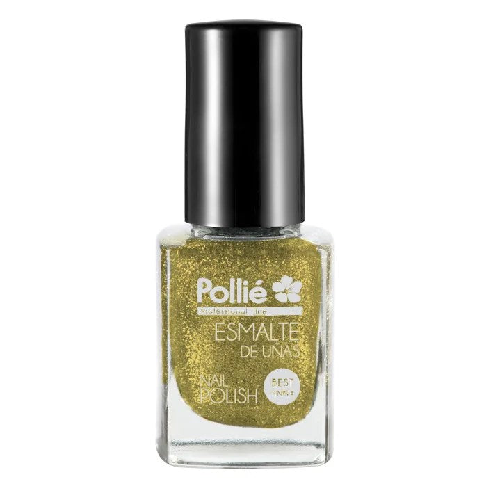Esmalte Uñas Purpurina Dorada 12ml.