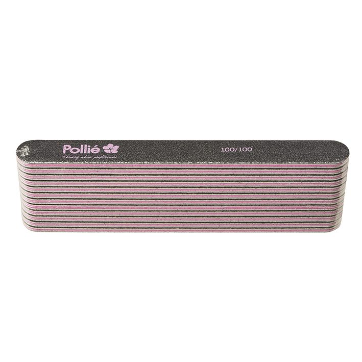 Pack 12 limas 100/100 negra 19 X 178mm acolchada