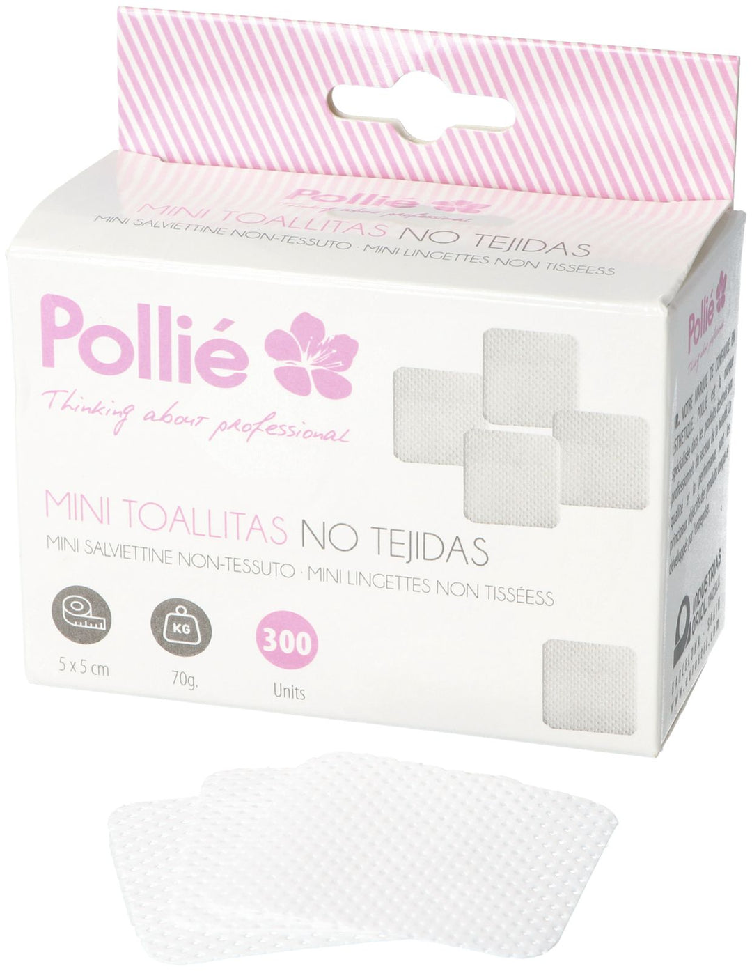 Mini Toallitas POLLIÉ No Tejidas 300 unds