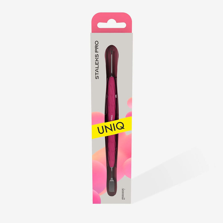 Empujador Staleks con mango de silicona UNIQ 11 TIPO 1