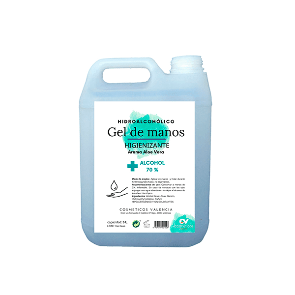 Gel hidroalcohólico  Aloe Vera 5 litros