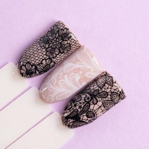 25 Foil Semilac Black Lace