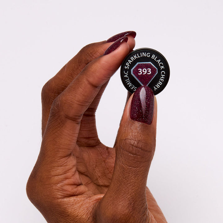 393 Semilac Sparkling Black Cherry 7ml