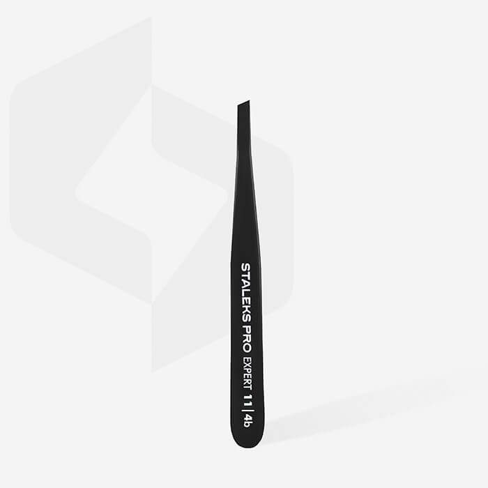 Pinza para cejas negra EXPERT 11/4b