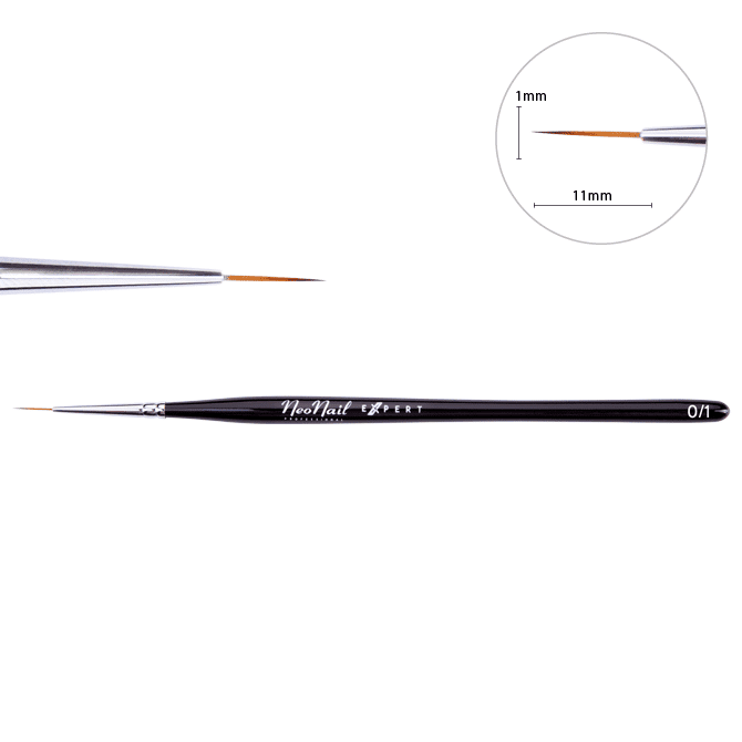 Pincel Expert para decoración – SYNTTHETIC 0/1 Nail Art Fino