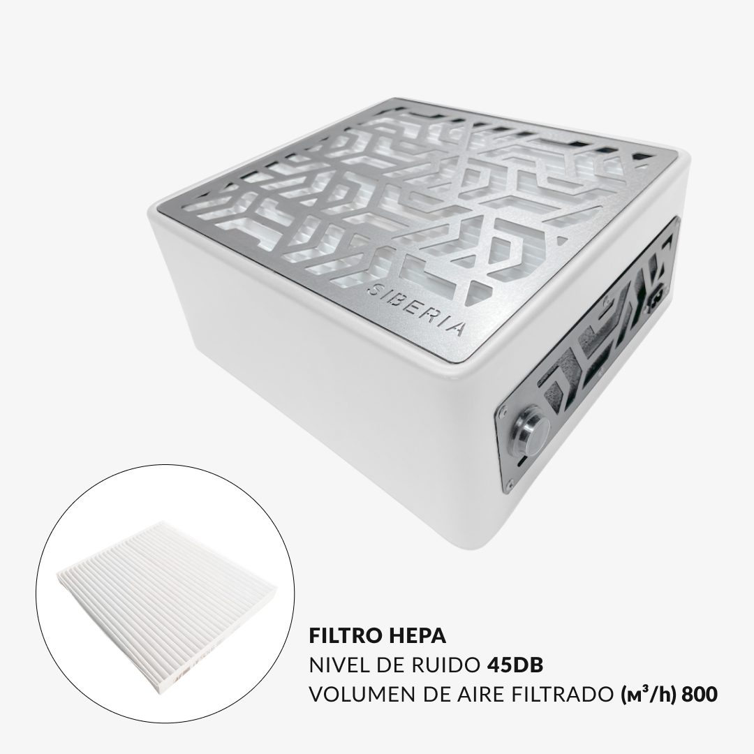 Aspirador Siberia sobremesa Blanco