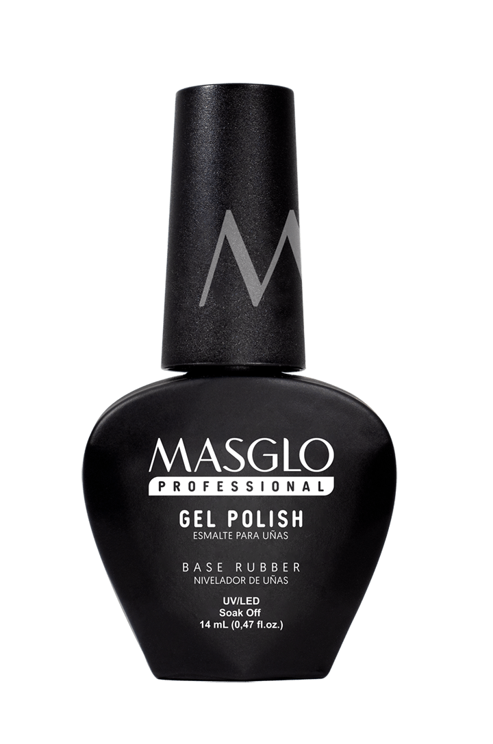 BASE RUBBER SEMIPERMANENTE MASGLO PROFESSIONAL GEL POLISH 14 ML TRASLÚCIDO