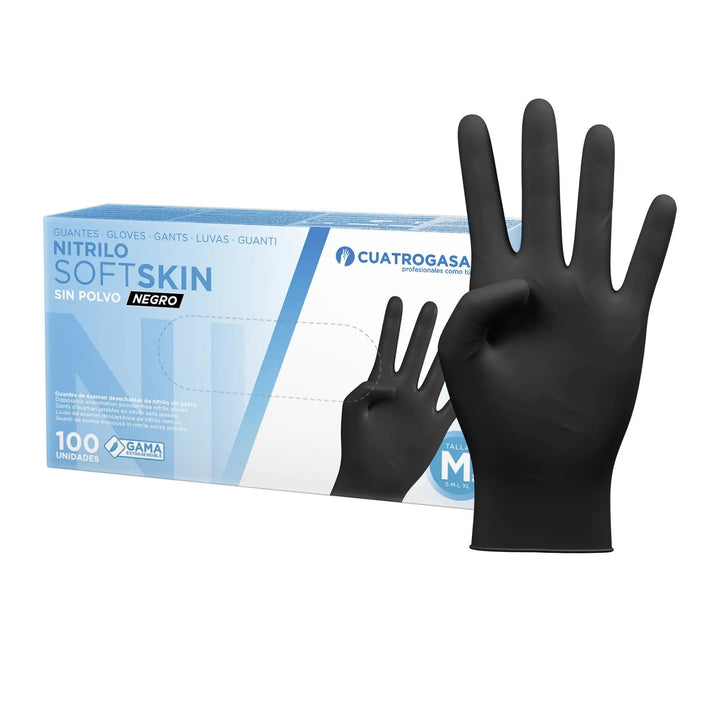 GUANTES NITRILO SOFTSKIN SIN POLVO 100 unds