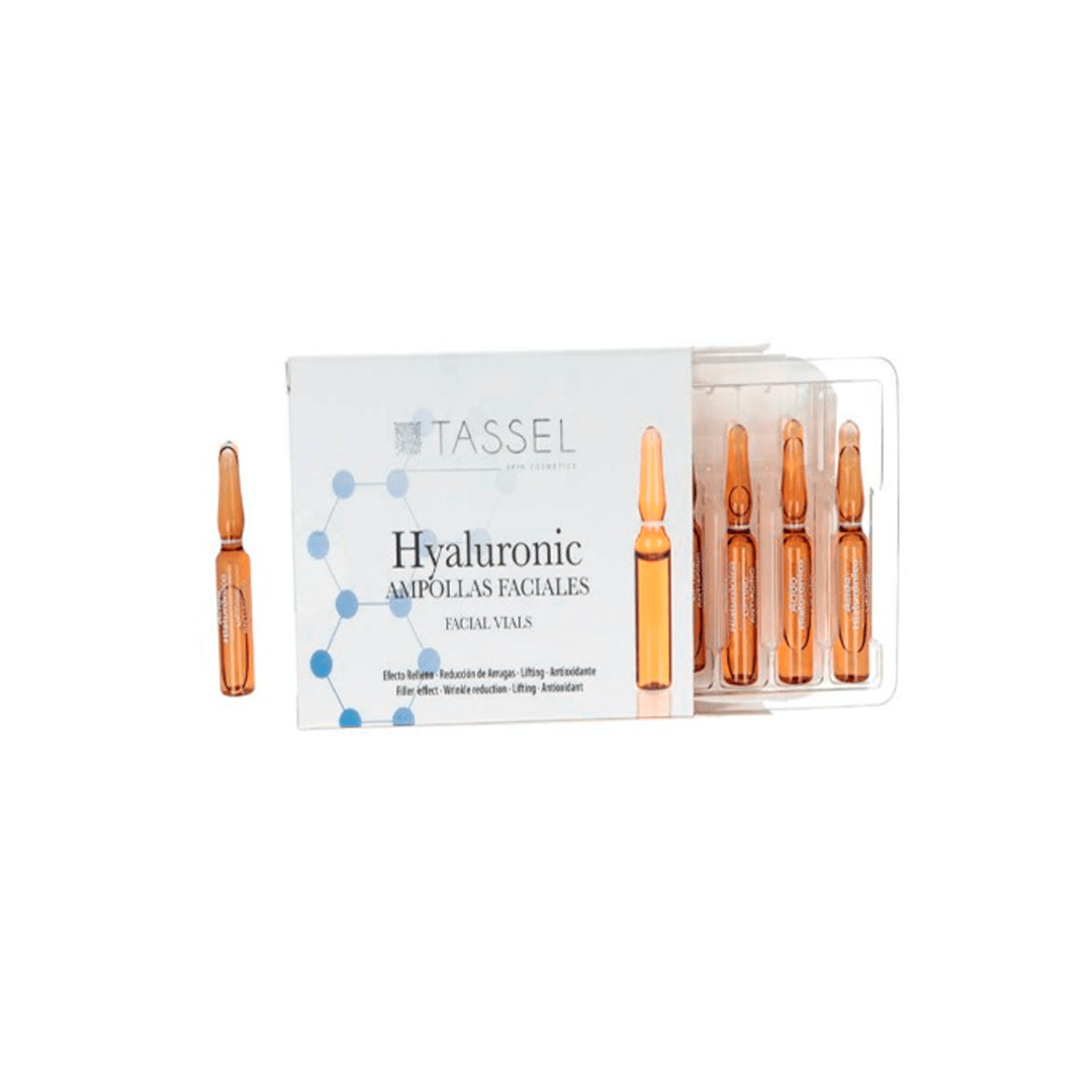 CAJA 10 AMPOLLAS FACIALES HYALURONIC TASSEL