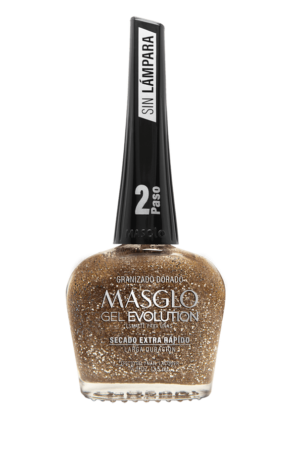 Esmalte GEL EVOLUTION MASGLO - GRANIZADO DORADO 13,5ml