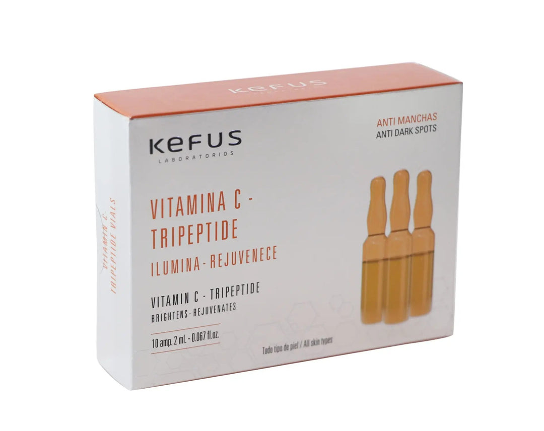 Ampollas Faciales Vitamina C luminosidad Kefus 10 unds