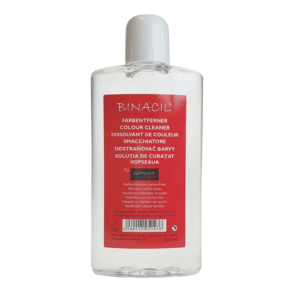BINACIL Limpiador de tinte Wimpernwelle 200ml
