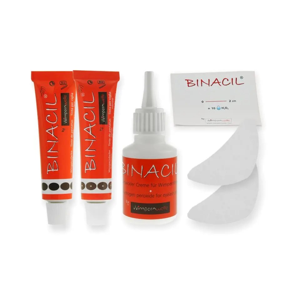 BINACIL Test Kit tinte de pestañas Wimpernwelle