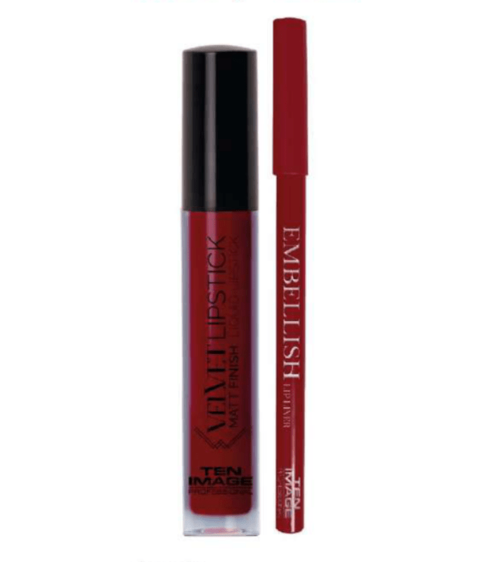Embellish Lip Combo - HOLLY RED