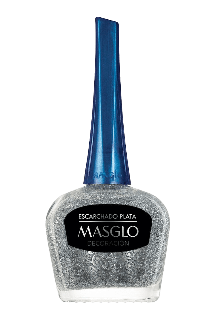 Esmalte Decoración Estandar MASGLO - ESCARCHADO PLATA 13,5ml