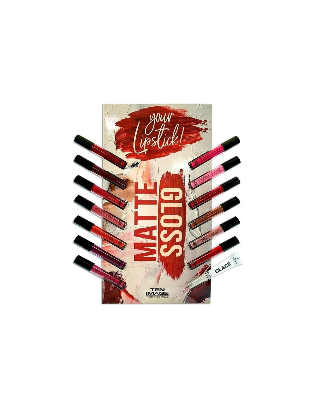 Expositor VELVET LIPSTICK + TOP COAT LIP GLOSS