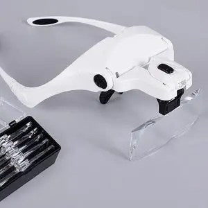 Gafas lupa led blancas