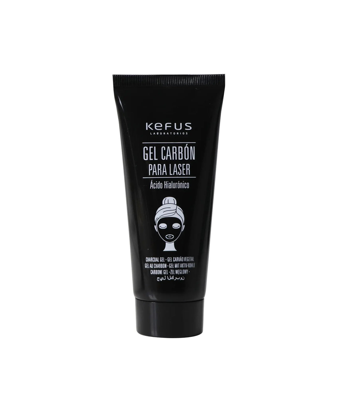 Mascarilla Gel Carbón para Láser con Ácido Hialurónico Kefus 100 ml