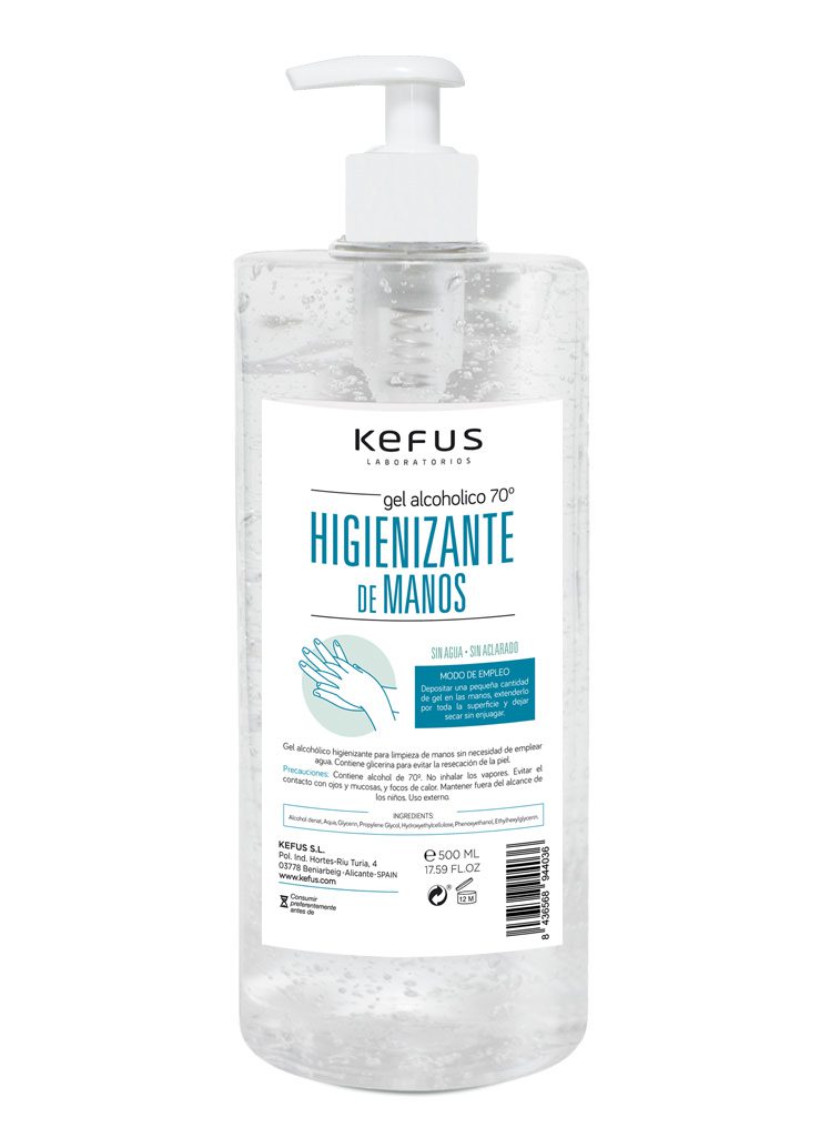 Gel Hidroalcohólico Kefus de Manos 1000 ml