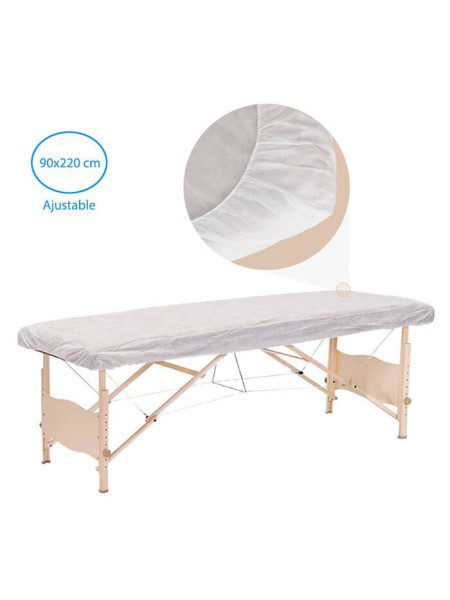 Sábanas ajustables blancas 10 unidades 95X220 cms