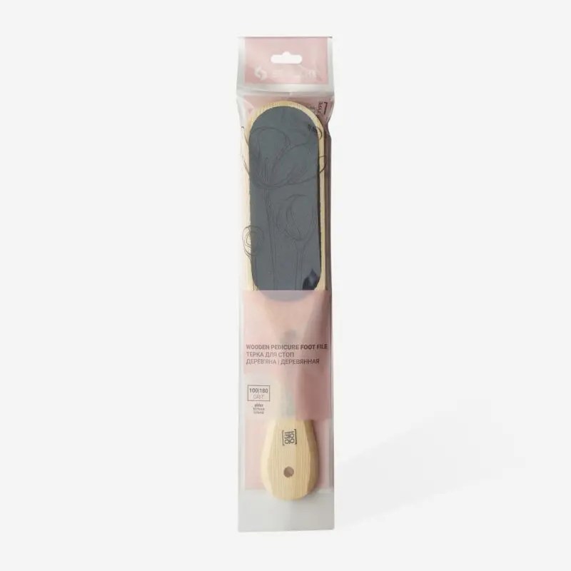 Pala pedicura (lima) para pies de madera BEAUTY & CARE 10 TIPO 1 (grano 100/180)