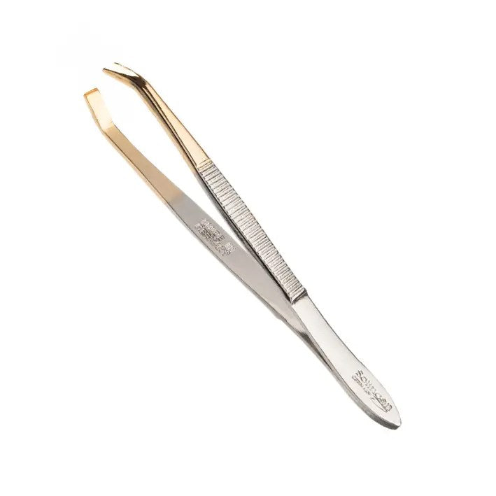 Pinza para depilar 9 cm Punta Dorada