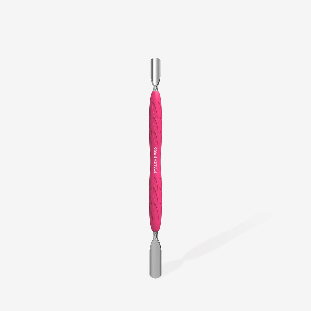 Empujador Staleks con mango de silicona UNIQ 10 TIPO 1