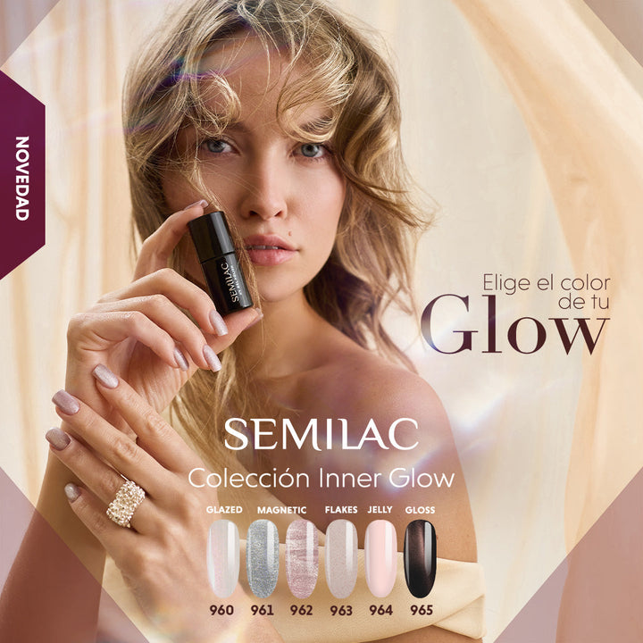 963 Semilac Rose Stracciatella 7 ml