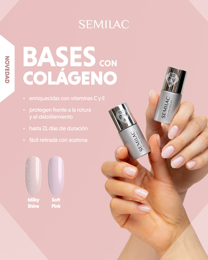 Semilac Collagen Base Soft Pink 7ml