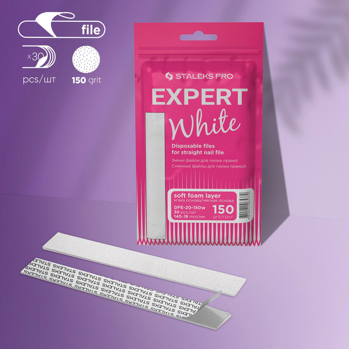 Recambio Limas recta blancas EXPERT 20 (30 unidades)
