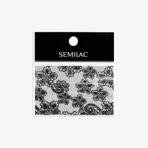24 Foil Semilac Black Lace