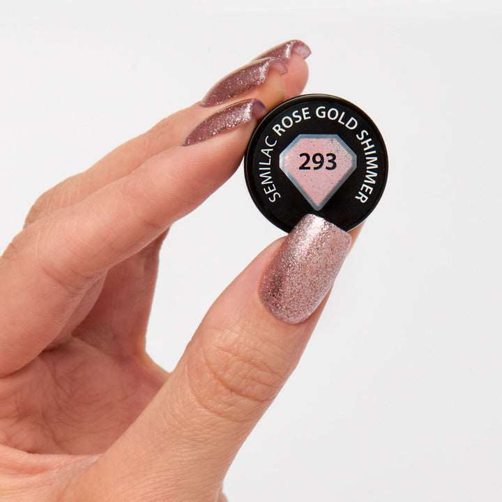 293 Semilac Rose Gold Shimmer 7ml
