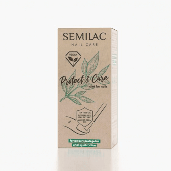 Acondicionador de uñas vegano Semilac Protect & Care 7ml