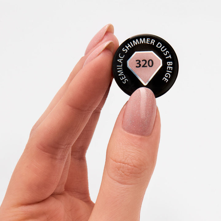 320 Semilac Shimmer Dust Beige 7ml