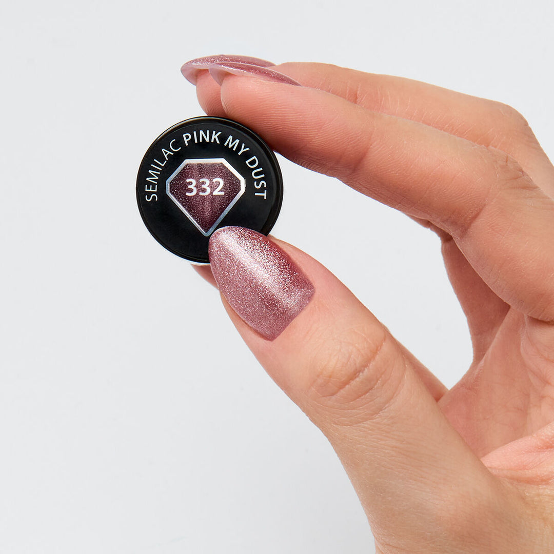 332 Semilac Pink mu Dust 7ml