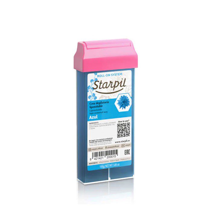 Caja Cera roll-on Starpil Azul 110g - 20 unds