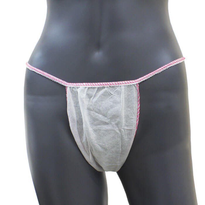 Tanga mujer 25 unidades ribete rosa ref.253-TI