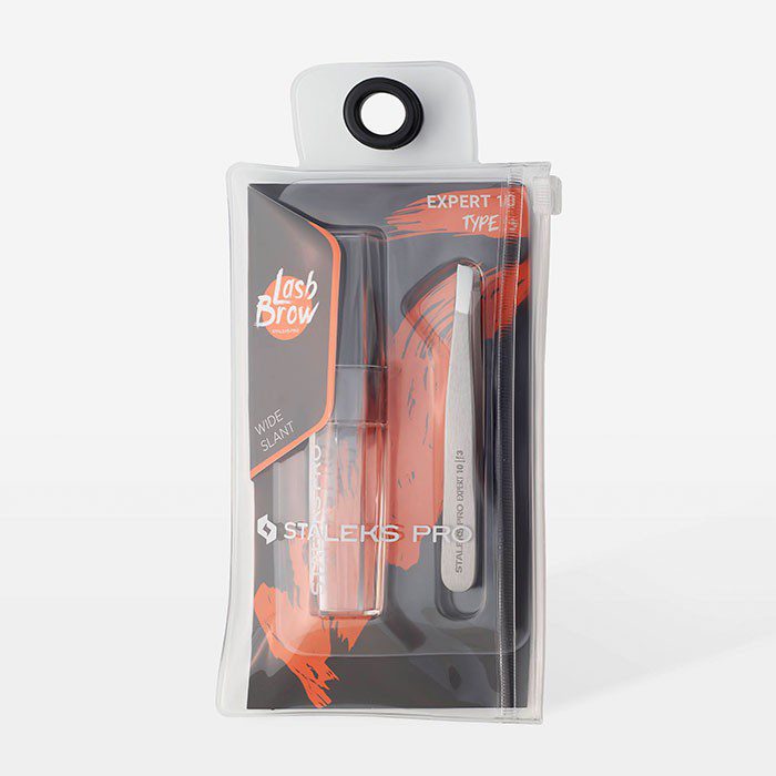 Pinza para cejas ancha inclinada EXPERT 10/3
