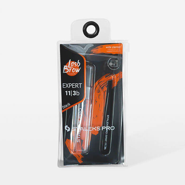 Pinza para cejas negra EXPERT 11/3b