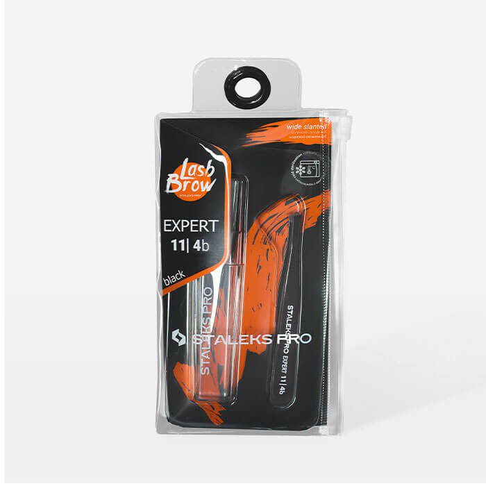Pinza para cejas negra EXPERT 11/4b