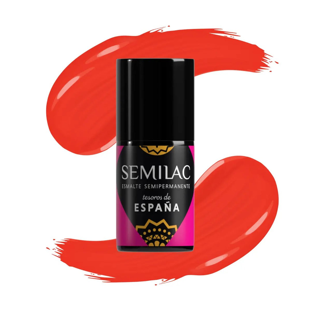 Esmalte Semipermanente Semilac 476 Coral Mediterraneo 7 ml
