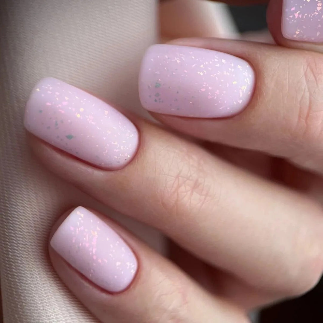 T26 Semilac Top Matt Peach Galaxy 7ml