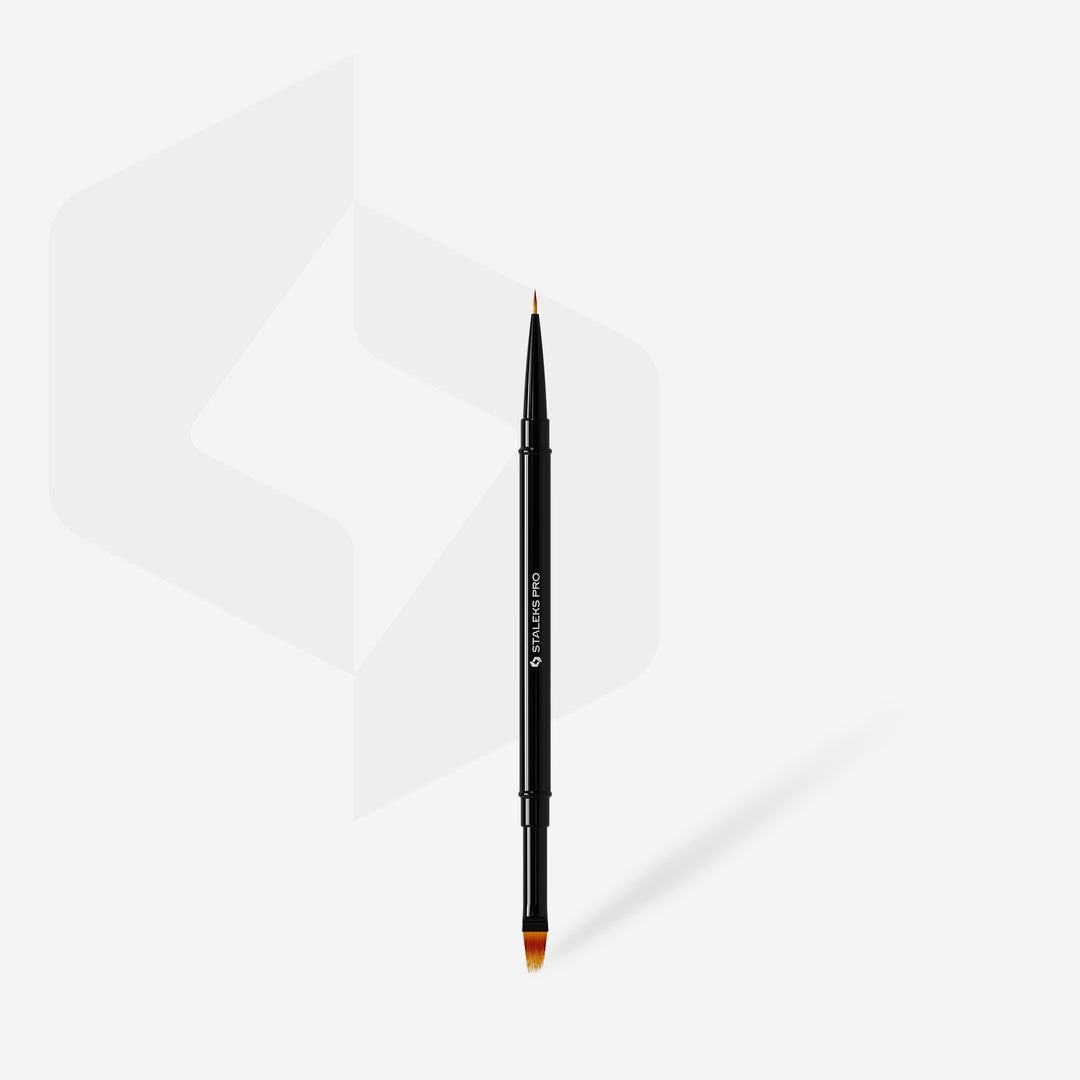 Pincel doble, delineador de 7 mm y para degradado de 11 mm