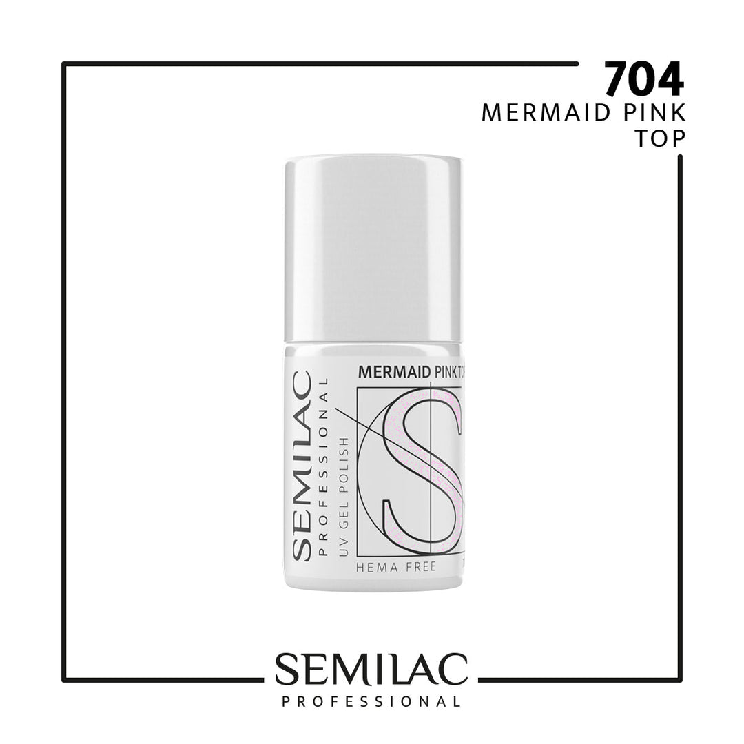 704 Semilac Professional Mermaid Pink Top 11 ml