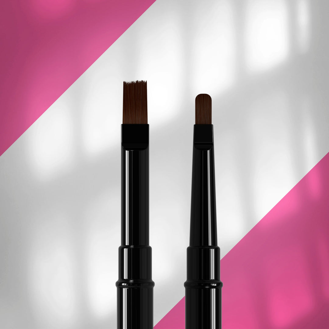 Pincel de doble cara, para gel 7 mm/para gel 10 mm