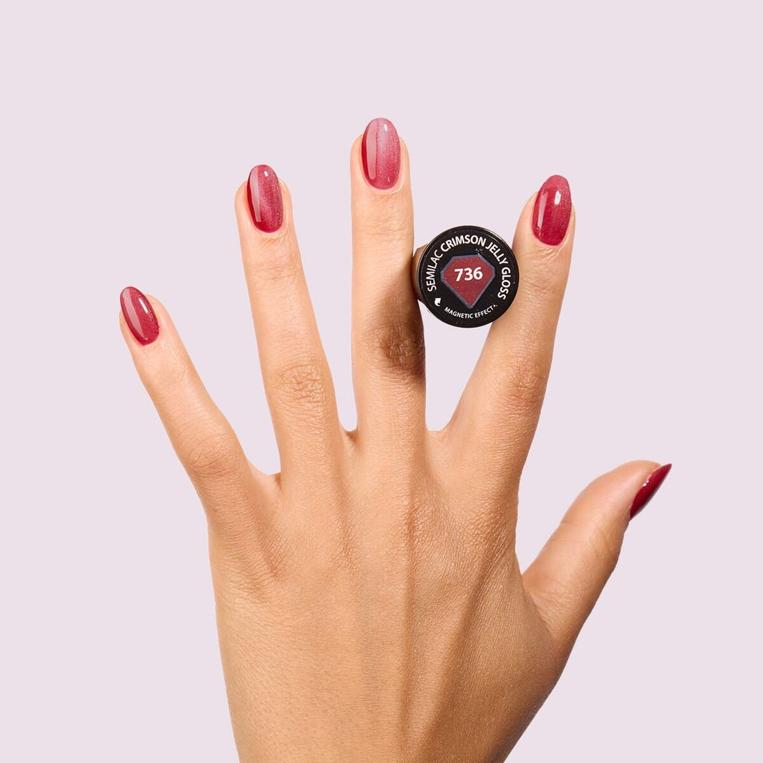 736 Crimson Jelly Gloss Semilac 7 ml