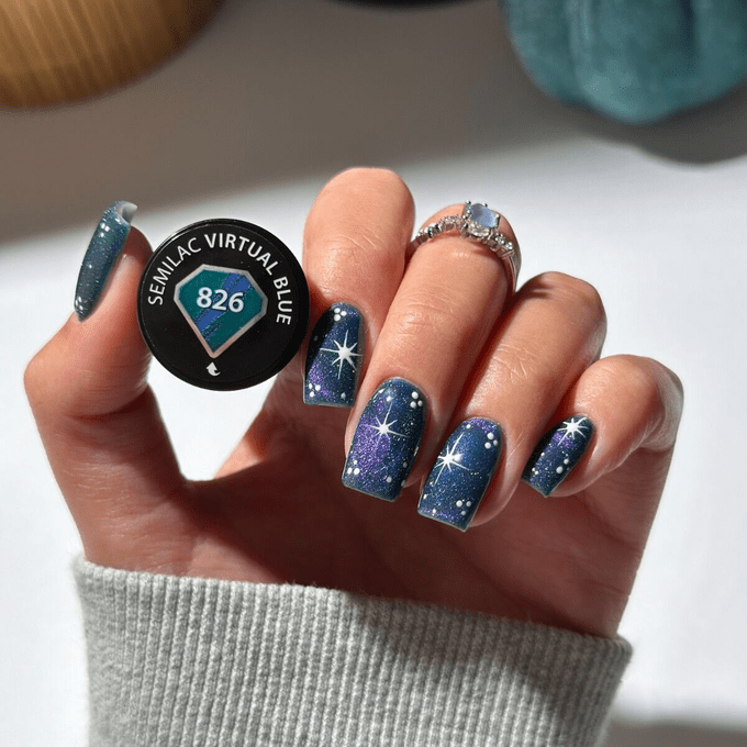 826 Semilac Esmalte semipermanente Virtual Blue 7ml