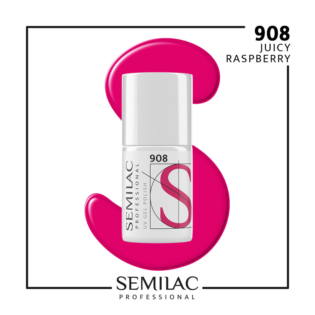 908 Semilac Professional Juicy Raspberry7ml