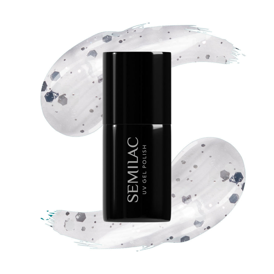 924 Semilac Silver & White Drops 7ml